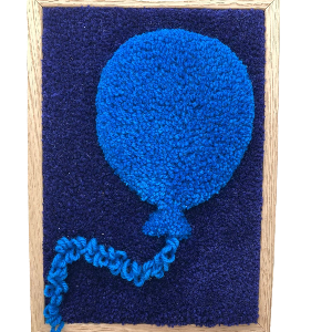 Ballon Wandkleed met blauwe ballon.
